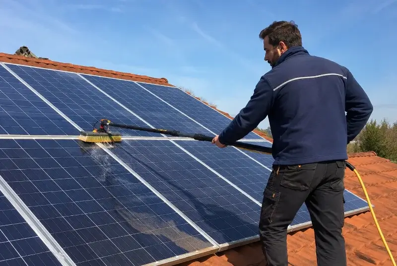 Nettoyage et entretien de panneaux solaires à Groissiat